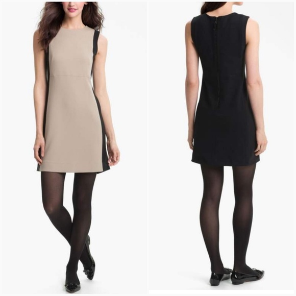 *NWT* Kate Spade tan & black office dress